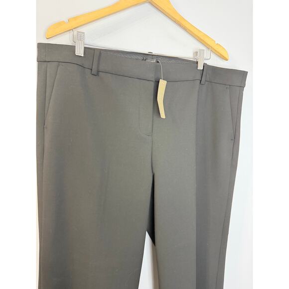 J. CREW High Rise Peyton Wide Leg Pant Four Season Stretch Black Women's 18 New - Picture 3 of 12